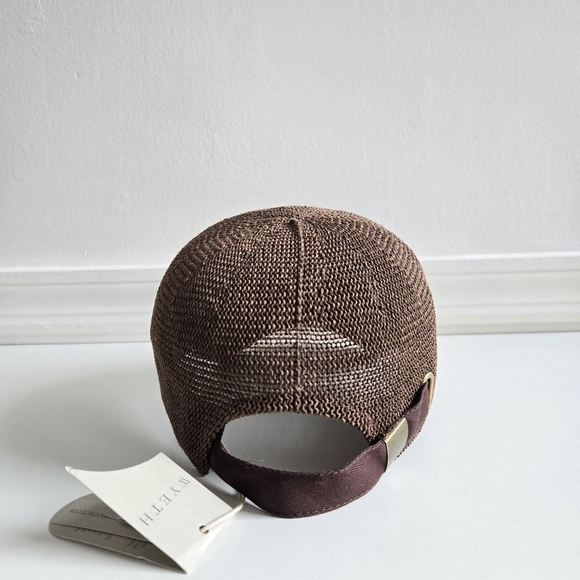 New Wyeth Paula Mesh Breathable Adjustable Packable UPF 50+ Chocolate Hat O/S main image 8